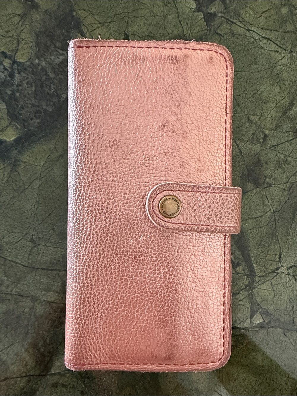 Portland Leather Goods Pink Wallet Supernova